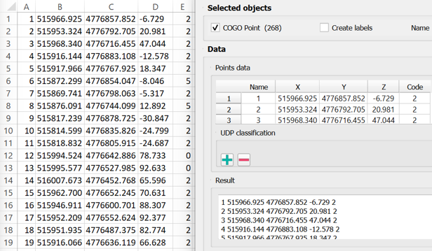 Export Geopoints